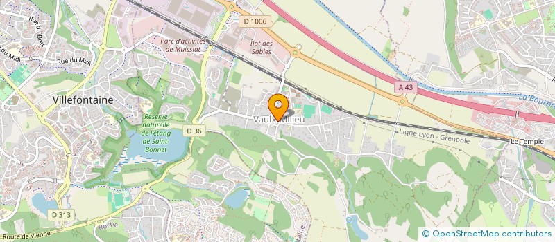 localisation de l'entreprise SCI DUMOND COMAGECA  VAULX-MILIEU