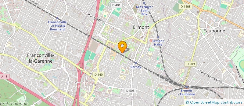 localisation de l'entreprise SCI DUMONT DU VIVIER à ERMONT
