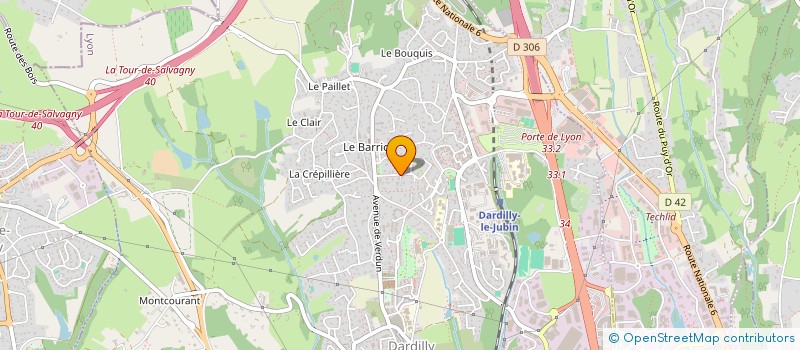 localisation de l'entreprise SCI DUMOUCHEL  DARDILLY