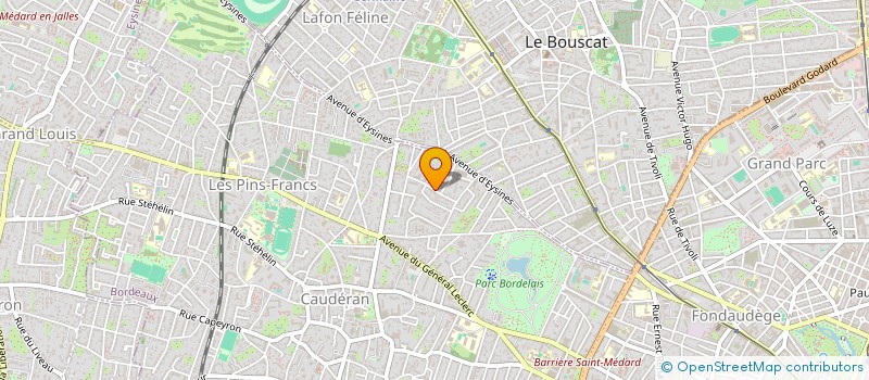 localisation de l'entreprise SCI DUMOUSSAUD  BORDEAUX