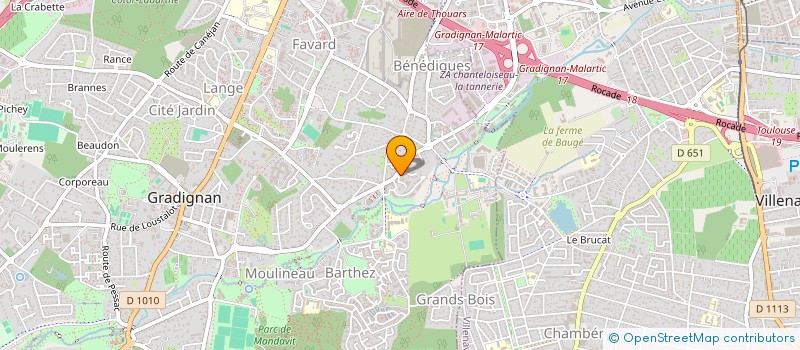 localisation de l'entreprise SCI DUMTEC à GRADIGNAN