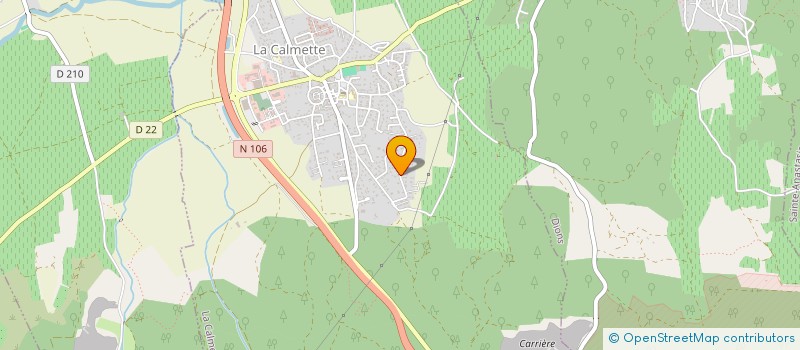 localisation de l'entreprise SCI DUNAC  LA CALMETTE