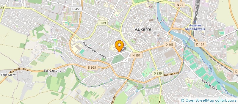 localisation de l'entreprise SCI DUNAND à AUXERRE