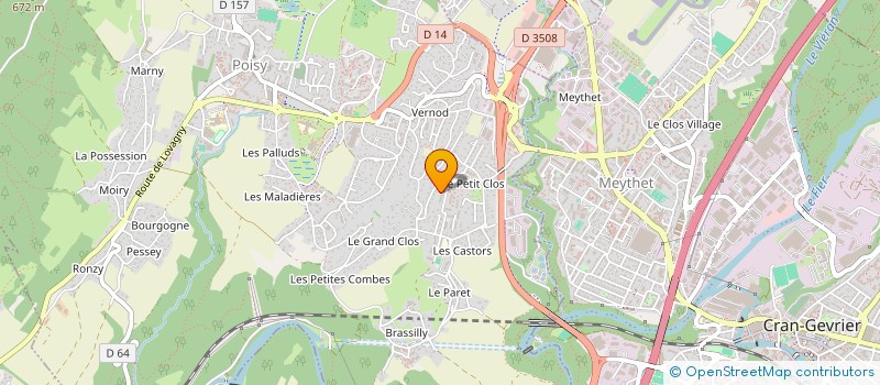 localisation de l'entreprise SCI DUNAND SZABO  POISY