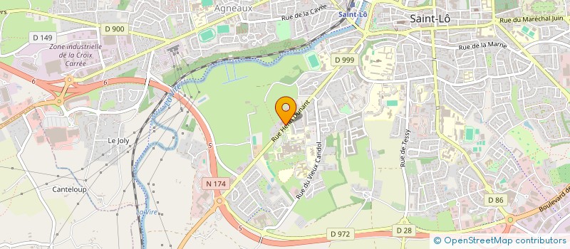 localisation de l'entreprise SCI DUNANT  SAINT-LO