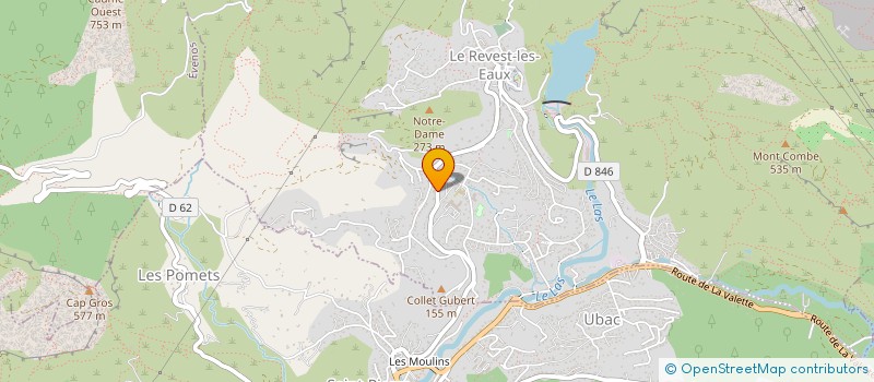 localisation de l'entreprise SCI  DUNDEE  LE REVEST-LES-EAUX