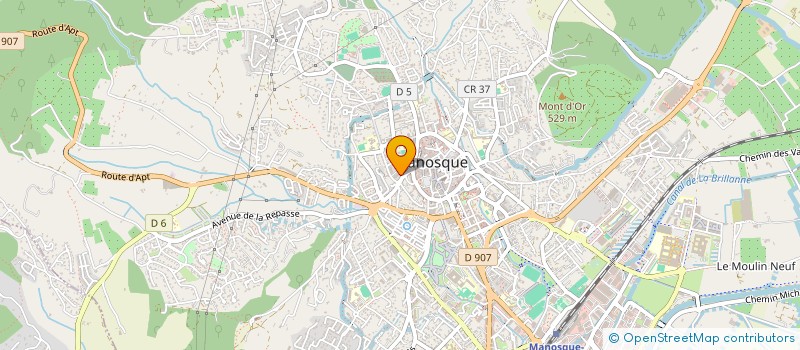 localisation de l'entreprise SCI DUNE  MANOSQUE