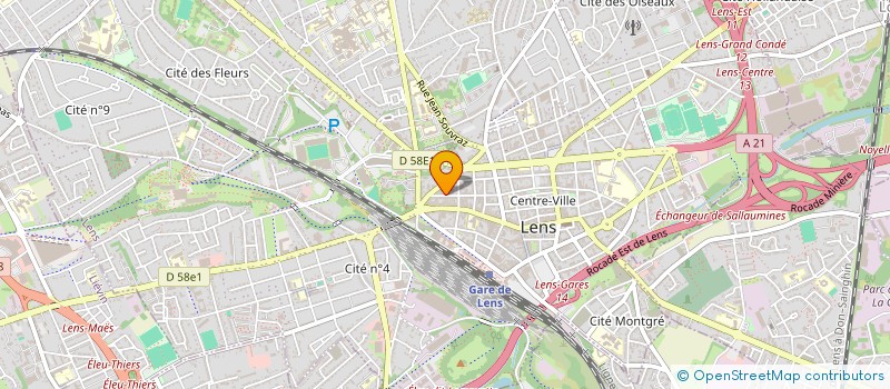 localisation de l'entreprise SCI DUNE  LENS