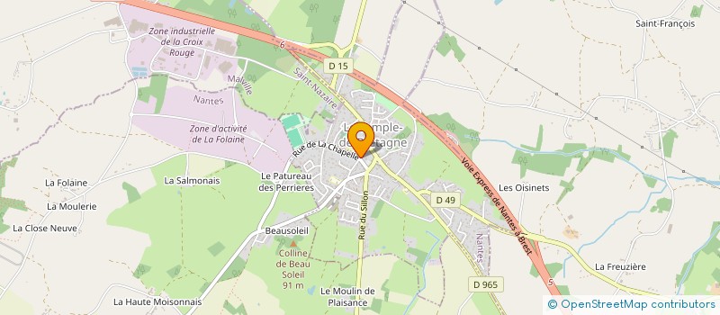 localisation de l'entreprise SCI DUNE  LE TEMPLE-DE-BRETAGNE