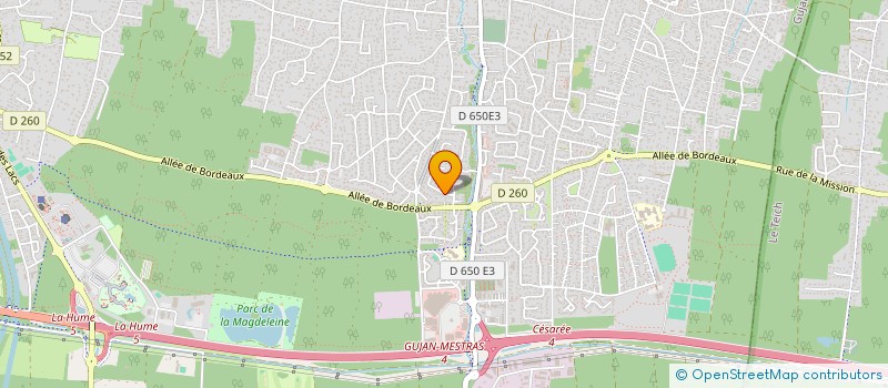 localisation de l'entreprise SCI DUNE & BASSIN  GUJAN-MESTRAS