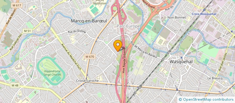 localisation de l'entreprise SCI DUNES à MARCQ-EN-BARŒUL
