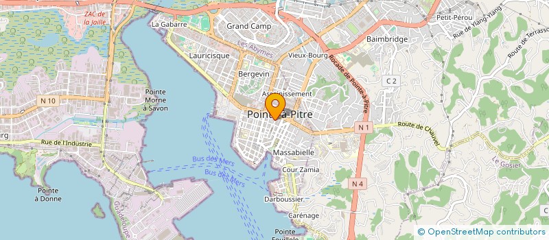 localisation de l'entreprise SCI DUNICO à POINTE A PITRE