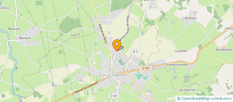 localisation de l'entreprise SCI DUNOISE à DUN-LE-PALESTEL
