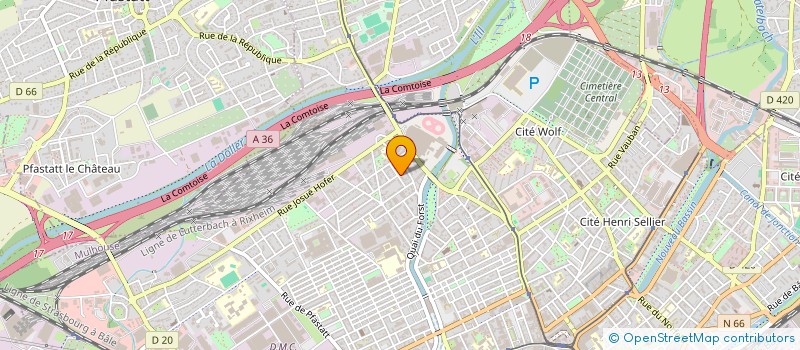 localisation de l'entreprise SCI DUNYA  MULHOUSE