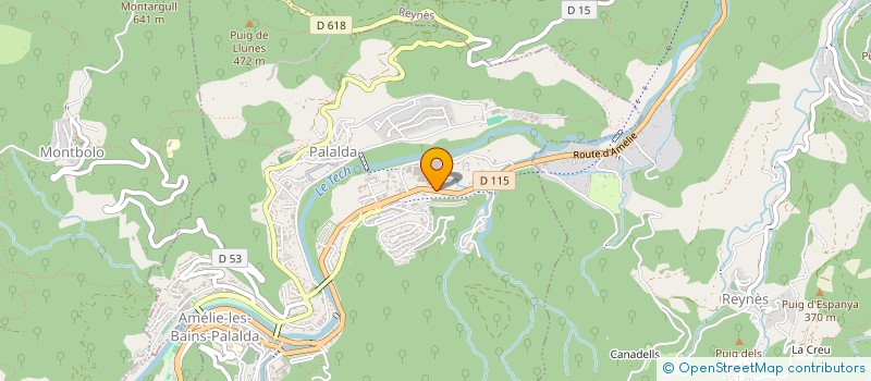 localisation de l'entreprise SCI DUNYACH  AMELIE-LES-BAINS-PALALDA