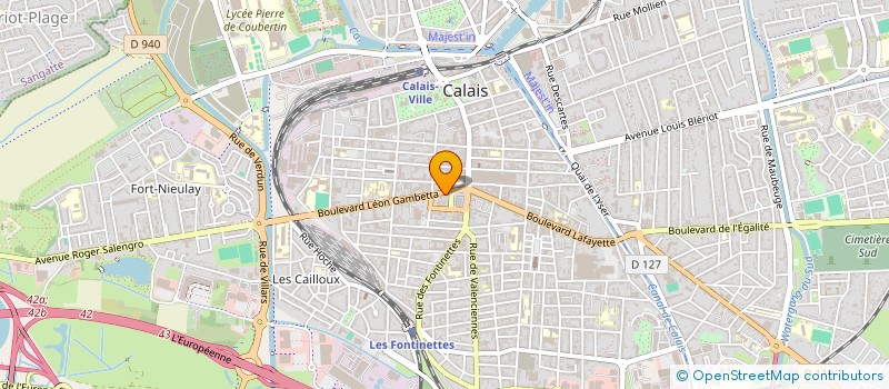 localisation de l'entreprise SCI DUO  CALAIS