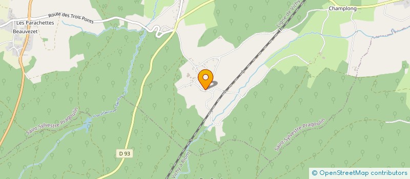 localisation de l'entreprise SCI DUO  SAINT-SYLVESTRE-PRAGOULIN