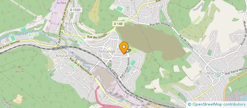 localisation de l'entreprise SCI DUO  NILVANGE