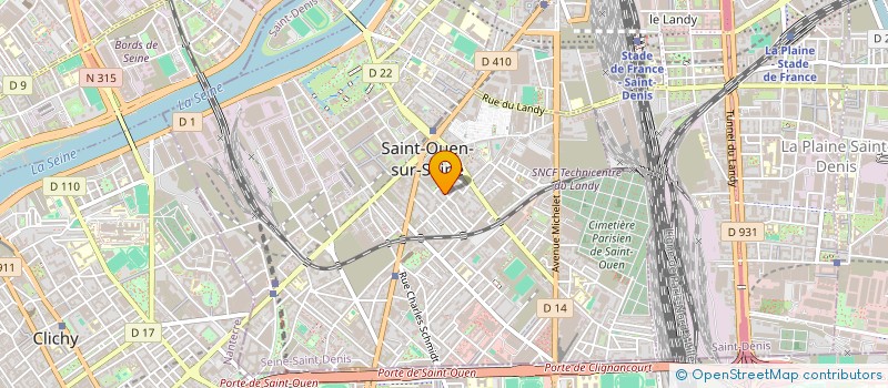 localisation de l'entreprise SCI DUO-DUO à SAINT-OUEN-SUR-SEINE