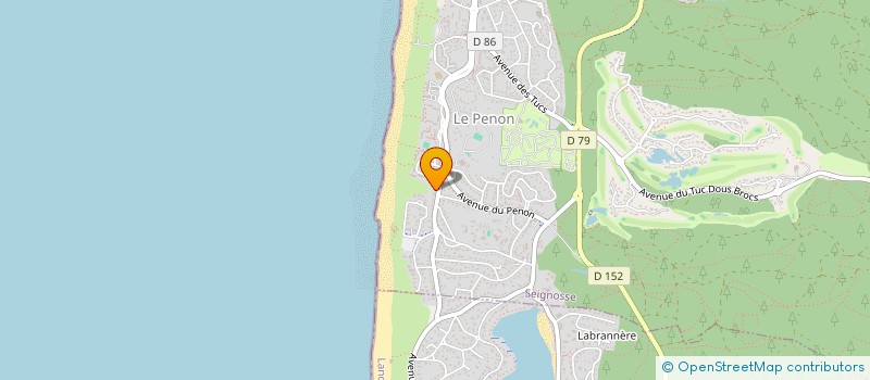 localisation de l'entreprise SCI DUO ET CIE  SEIGNOSSE