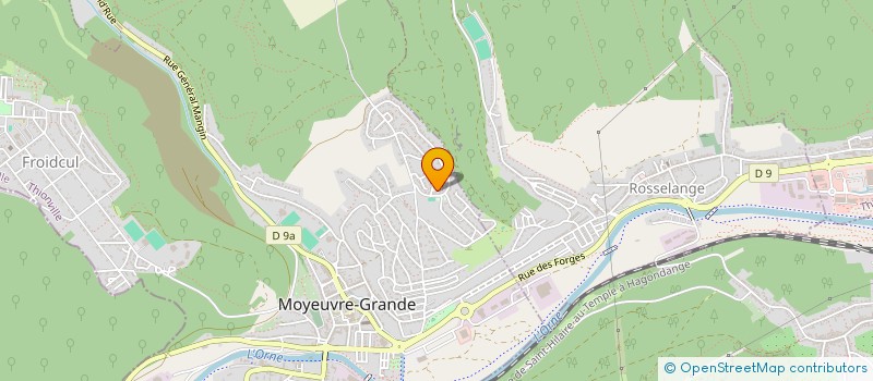 localisation de l'entreprise SCI DUO EXFILTRE  MOYEUVRE-GRANDE