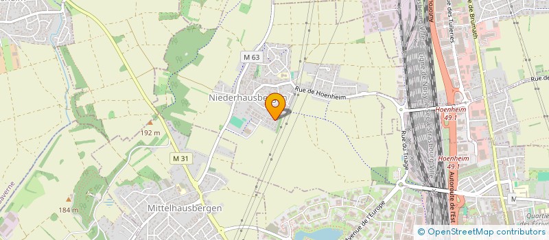 localisation de l'entreprise SCI DUO FONCIER  NIEDERHAUSBERGEN