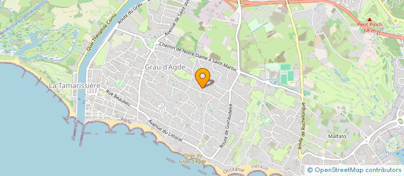 localisation de l'entreprise SCI DUO INVEST  AGDE