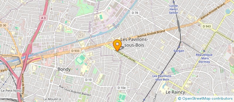 localisation de l'entreprise SCI DUO MICLAUS à LES PAVILLONS-SOUS-BOIS