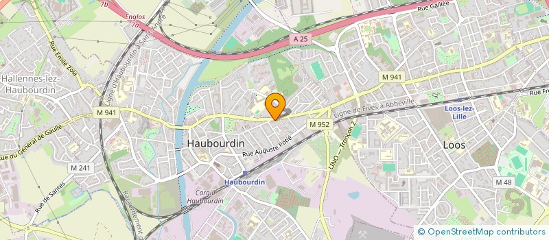 localisation de l'entreprise SCI DUOH  HAUBOURDIN