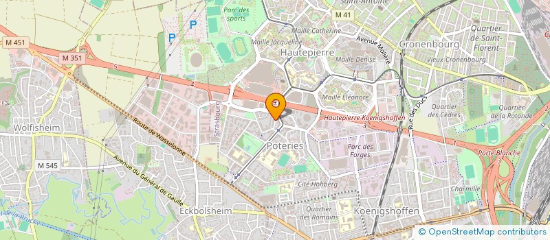 localisation de l'entreprise SCI DUOMO  STRASBOURG