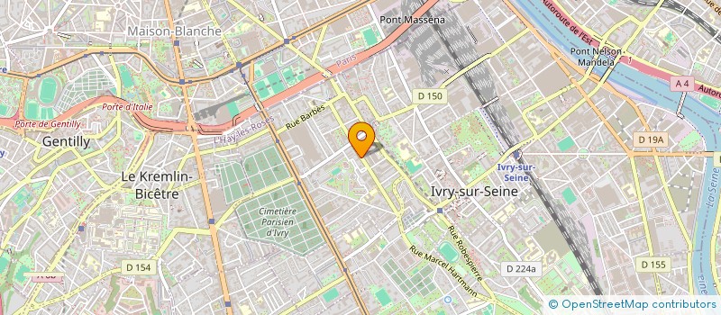 localisation de l'entreprise SCI DUONG  IVRY-SUR-SEINE