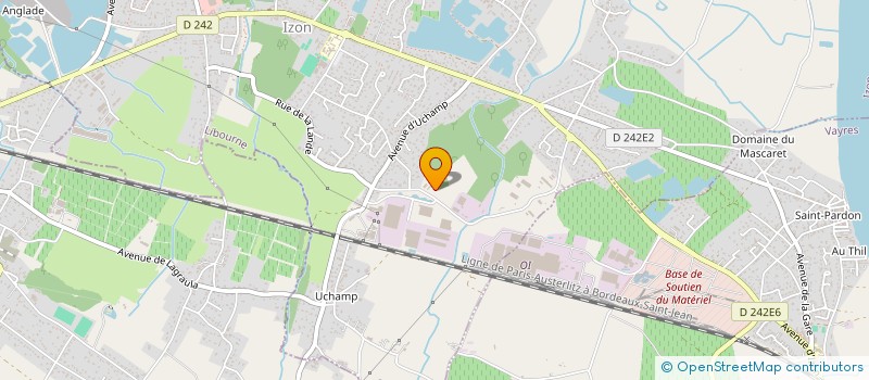 localisation de l'entreprise SCI DUOTECH33  IZON