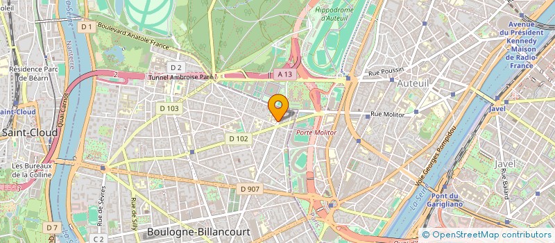 localisation de l'entreprise SCI DUPANLOUP à BOULOGNE-BILLANCOURT