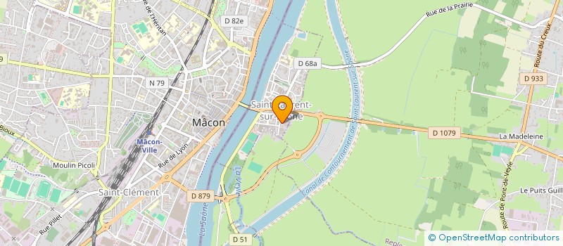 localisation de l'entreprise SCI DUPAQUIER  SAINT-LAURENT-SUR-SAONE