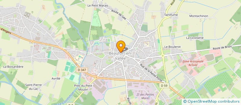 localisation de l'entreprise SCI DUPAS  BEAUFORT-EN-ANJOU