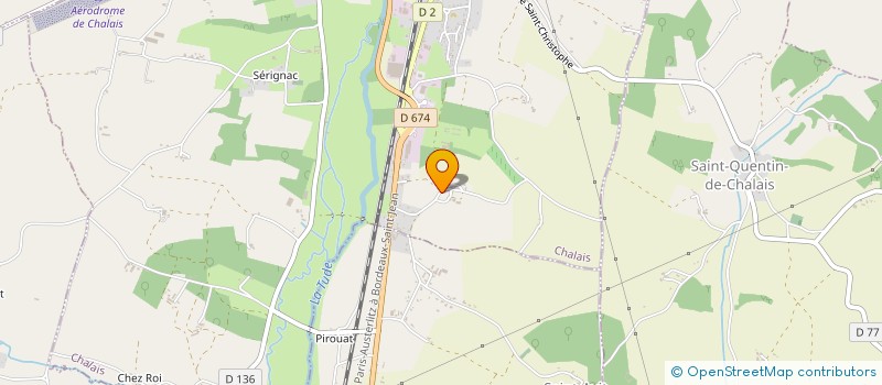 localisation de l'entreprise SCI DUPAS-BEAUDOUT à CHALAIS