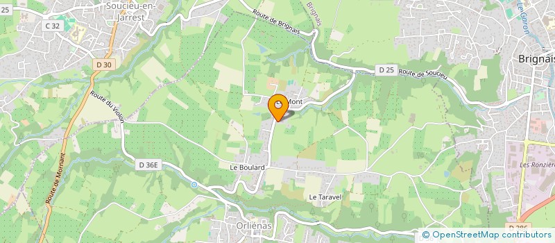 localisation de l'entreprise SCI DUPASQUIER ET CHOPIN  ORLIENAS