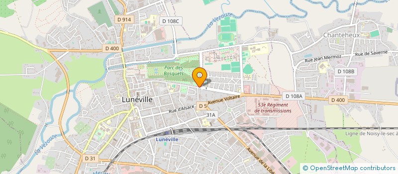 localisation de l'entreprise SCI DUPAYS  LUNEVILLE