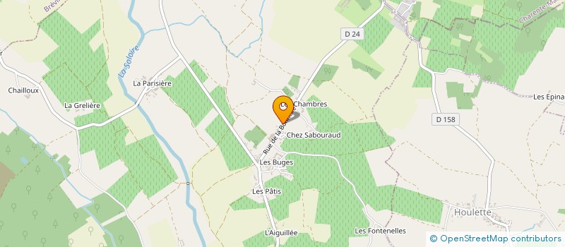 localisation de l'entreprise SCI DUPAYS JMHA à SAINTE-SEVERE