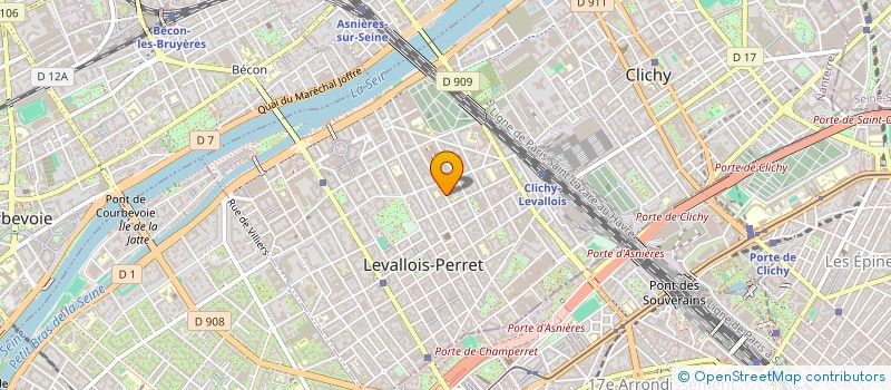 localisation de l'entreprise SCI DUPLEX à LEVALLOIS-PERRET