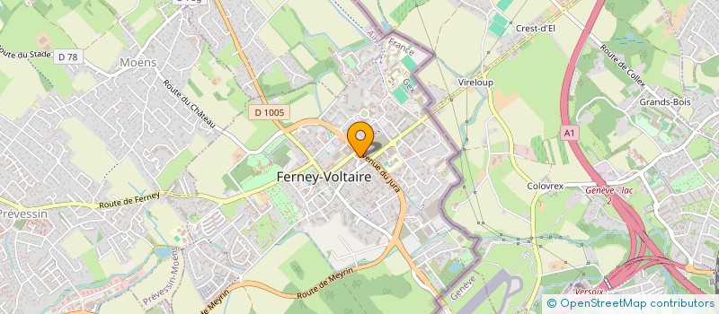 localisation de l'entreprise SCI DUPLO à FERNEY-VOLTAIRE