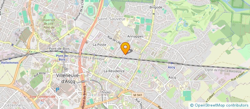 localisation de l'entreprise SCI DUPLOUY à VILLENEUVE-D'ASCQ