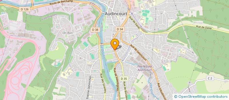 localisation de l'entreprise SCI DUPLOUY  AUDINCOURT