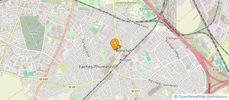 localisation de l'entreprise SCI DUPONCHEL  RONCHIN