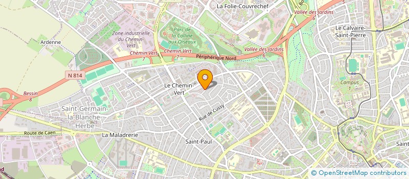 localisation de l'entreprise SCI DUPONT-CHALESLE à CAEN