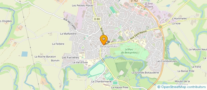 localisation de l'entreprise SCI DUPONT CHOVEAU  BEAUPREAU-EN-MAUGES