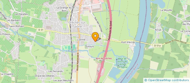 localisation de l'entreprise SCI DUPONT-DESHAIRES  CRECHES-SUR-SAONE