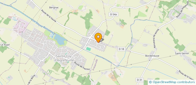 localisation de l'entreprise SCI DUPONT MARONIER  SAINTE-FOY-D'AIGREFEUILLE