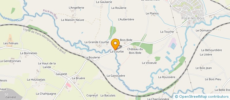 localisation de l'entreprise SCI DUPONT T.B.  POCE-LES-BOIS