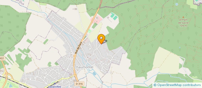 localisation de l'entreprise SCI DUPONT - WHYTE  CHAUMONTEL